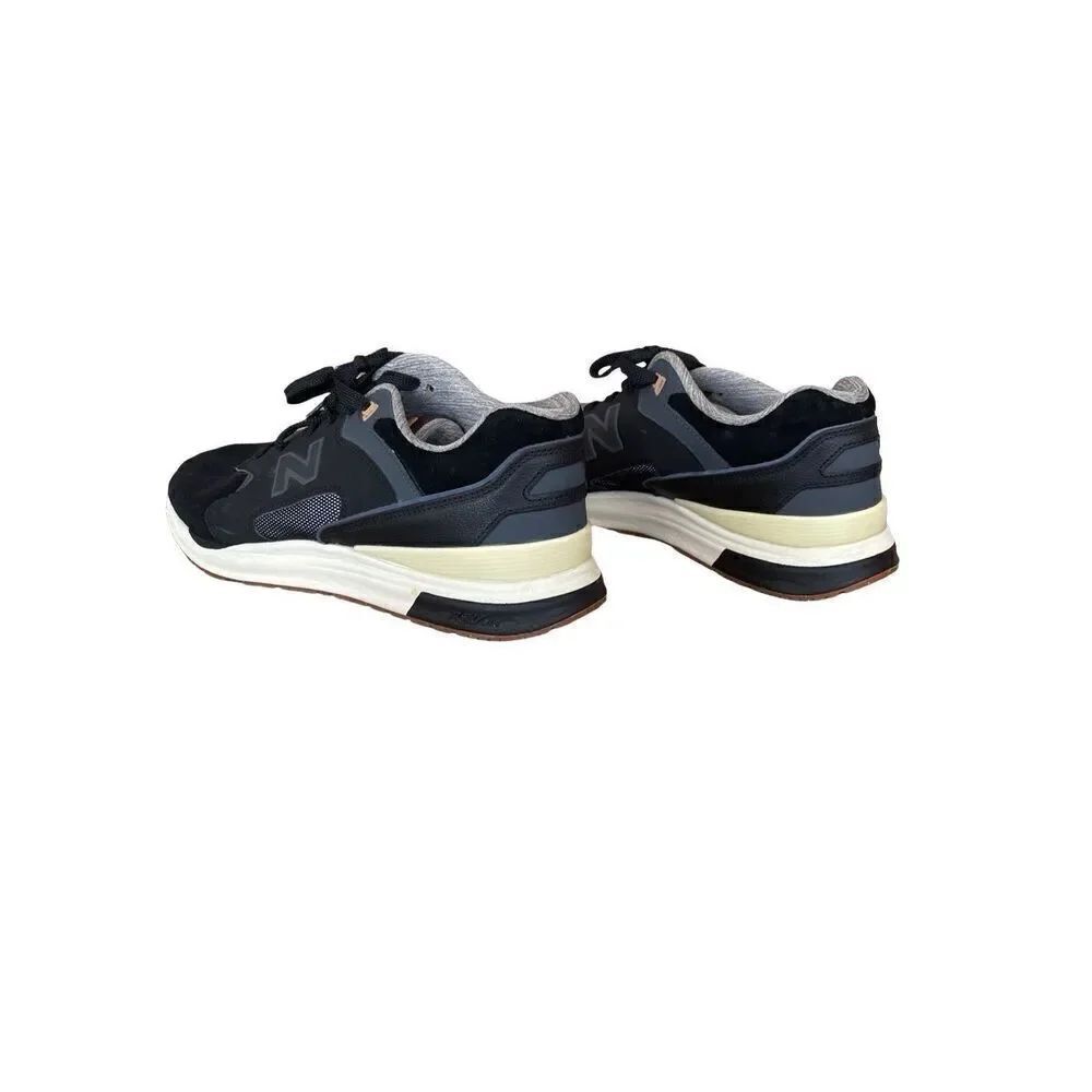 New Balance Mens Black ML1550SB 1550 Revlite Suede Athletic Shoes Size 10.5